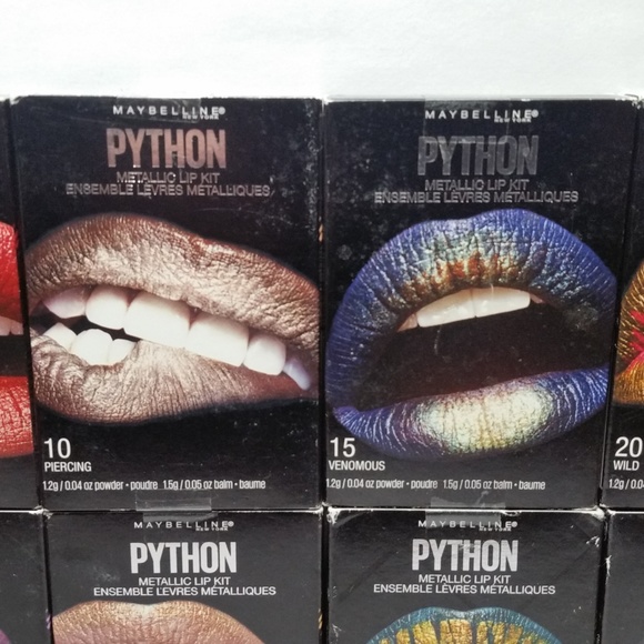 Maybelline Python Metallic Lip Kit Complete Set 8 - Picture 4 of 9